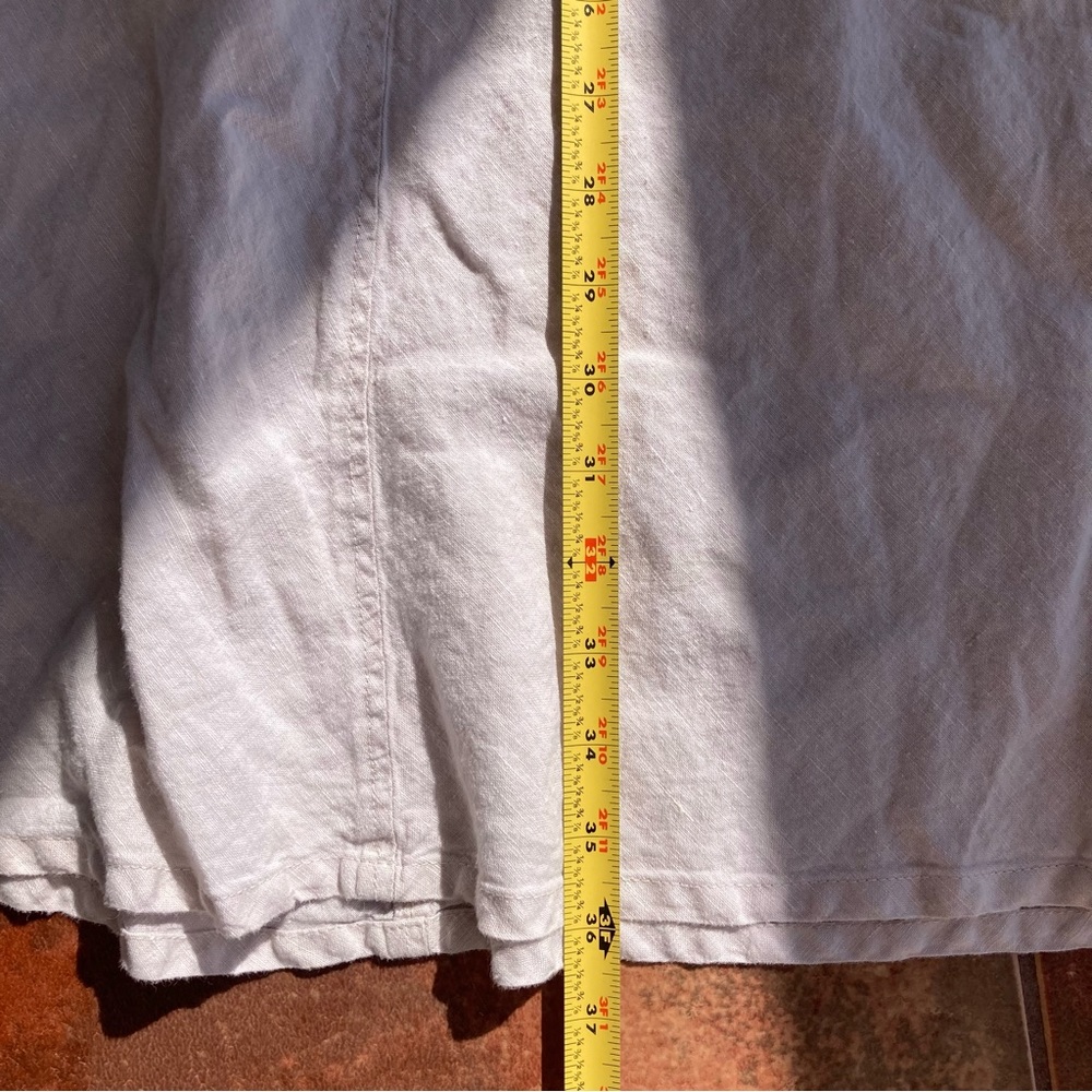 Tahari 100% Linen Lace-Up Maxi Skirt | Size 6 | Neutral Beige - Picture 13 of 16